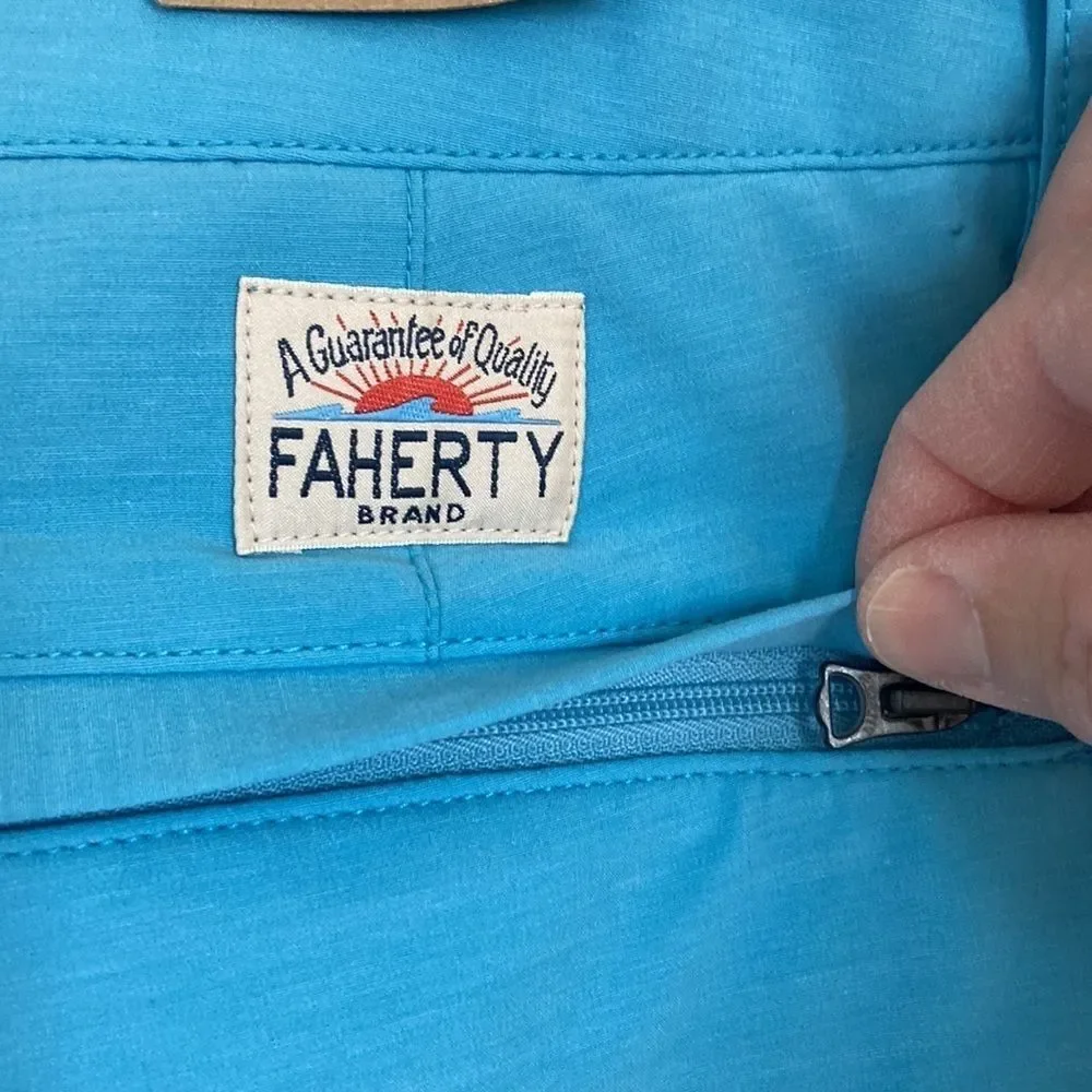 Faherty Shorts Mens 42 All Day Blue 9